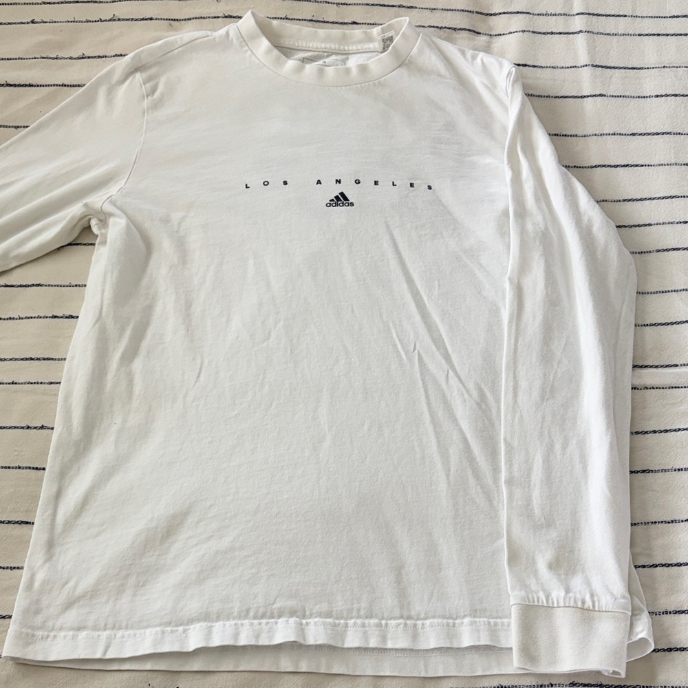 Adidas Los Angeles White Long Sleeve Tee